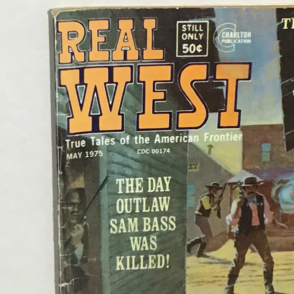 Real West‎ Magazine May 1975 True Tales American Frontier Sam Bass Charlton
